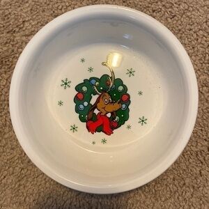Dr. Seuss The Grinch Naughty/Nice ceramic pet bowl